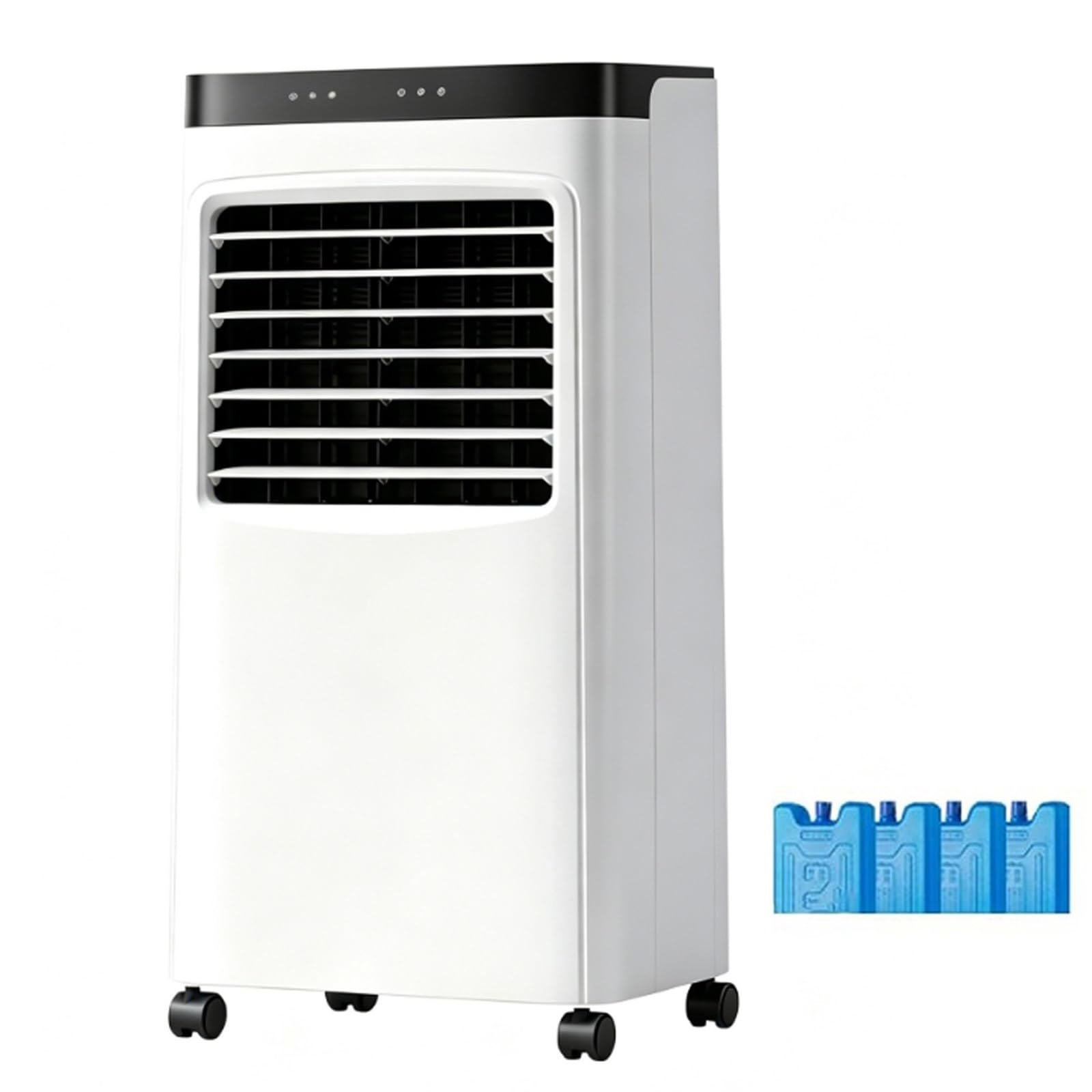 Evaporative Air Cooler with 3 Speed, Pull Out 12L Large Water Tank, Remote Control, 12H Timer, Swamp Cooler for Room, Bedroom, Office