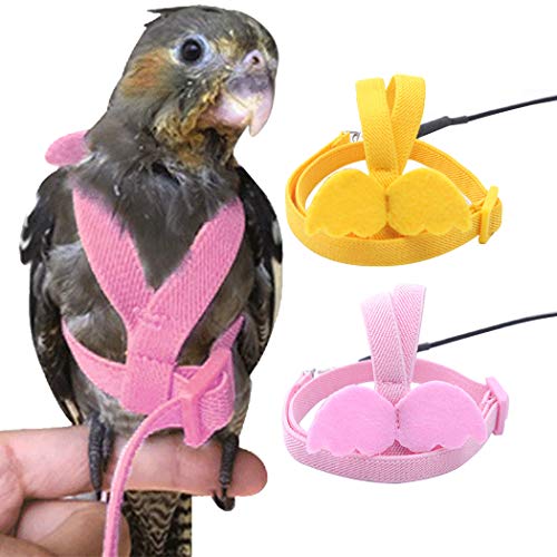 SOWUNO-Bird-Harness-and-Leash-Set-Lovely-Creative-Parrot-Harness-Bird-Walking-Rope-with-Leash-Pet-Harnesses-for-Birds-Harnesses-Training-Rope