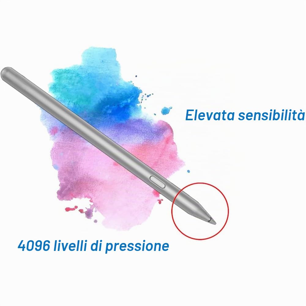 Pen Plus AP500U Compatibile con Lenovo Tab M11, P12, K11, Y700, M10 Plus 5G - Stylus con Supporto LPP 2.0, 4096 Livelli di Pressione, Palm Rejection, Attacco Magnetico