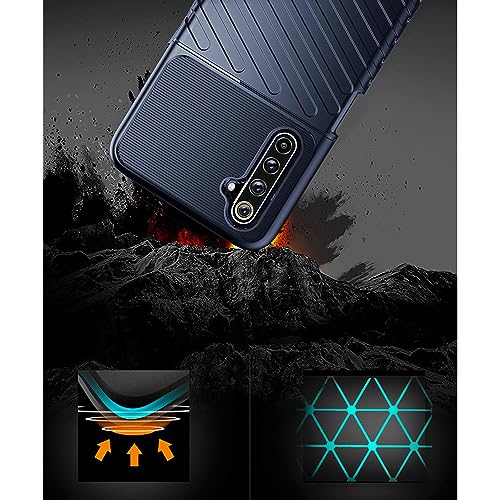 Image of Amazon Brand - Solimo Shockproof Mobile Cover Compatible with Realme 6 4G / 6i 4G (360 Degree Protection | Protective Design | Anti-Scratch Tough Slim TPU Case), Blue