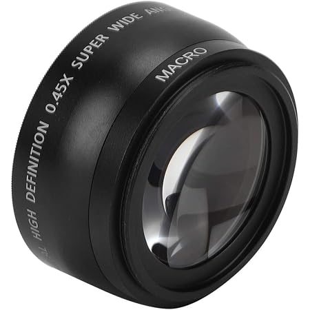 Objectif Macro Grand Angle 55mm 0.45X Avec Filtres - Kit SGS - Neuf Pour Photographie Approfondie