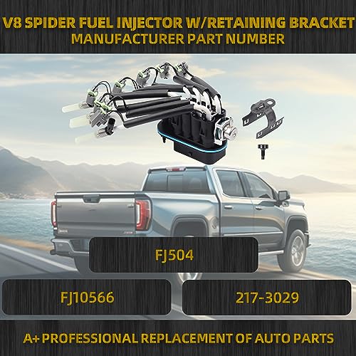 image for Dasbecan Spider Fuel Injector w/Retaining Bracket Compatible with GMC 