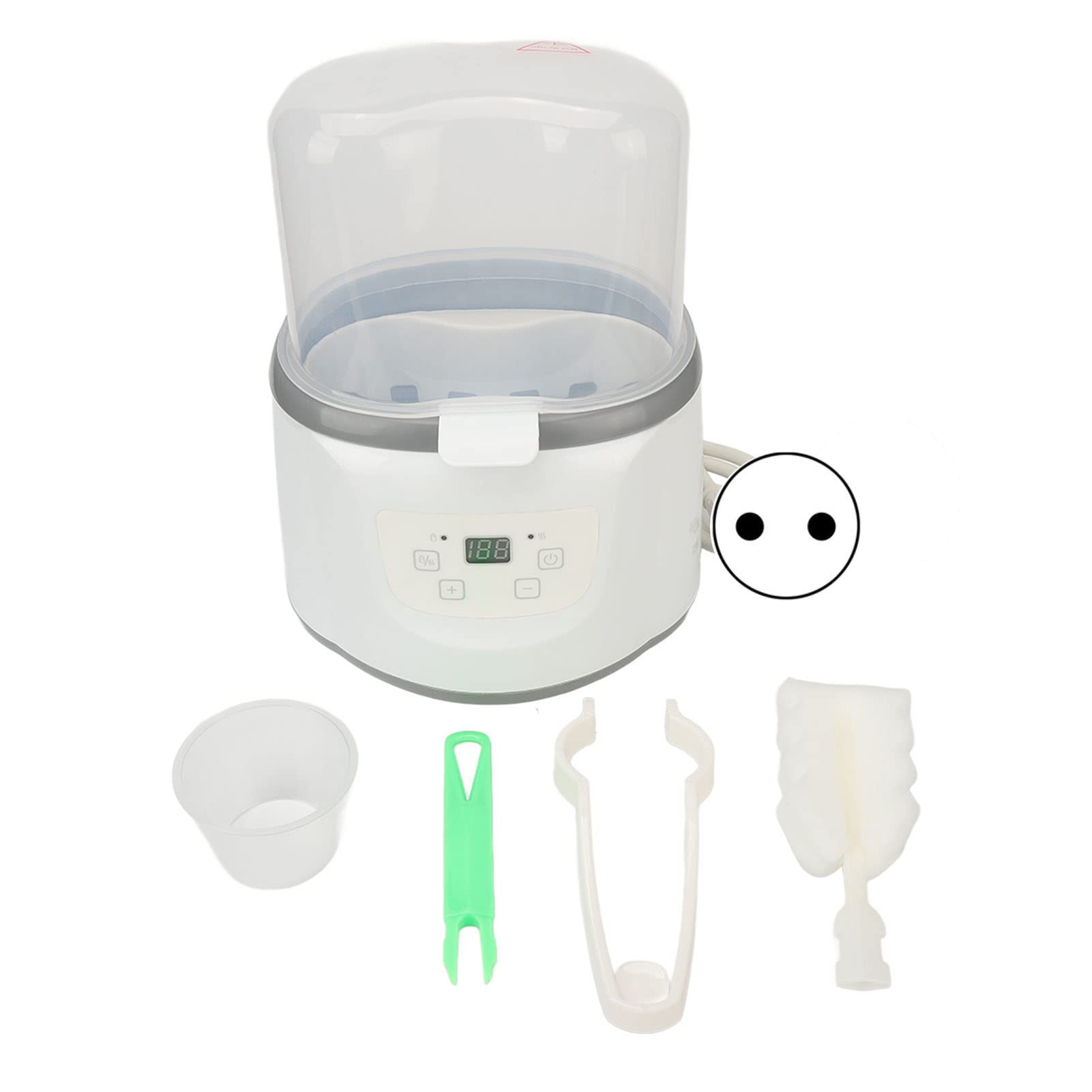 Scalda Olio da Massaggio, Scalda Crema Multifunzione con Controllo della Temperatura 4 in 1 Casa per Latte con Misurino Display Digitale (Spina UE 220V)