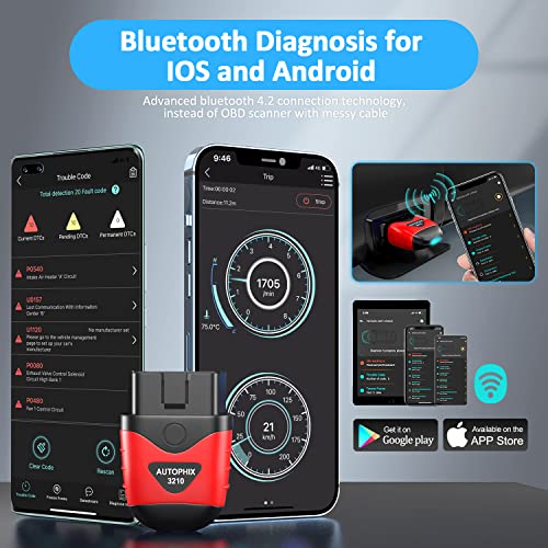 AUTOPHIX 3210 Bluetooth OBD2 Scanner Enhanced Universal Car Code