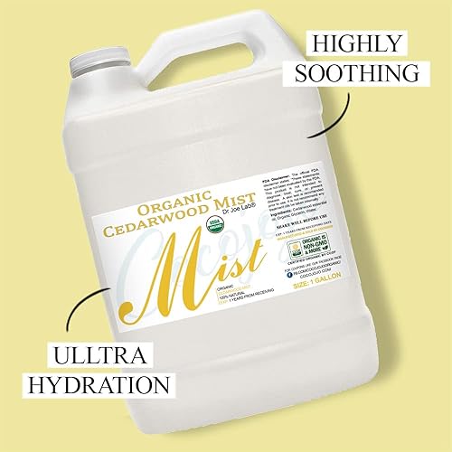 Miniatura 9 de Bruma orgánica de madera de cedro para el cuidado de la piel - Spray facial - Hidrata la piel sensible y seca - Calmante y relajante - Aceite