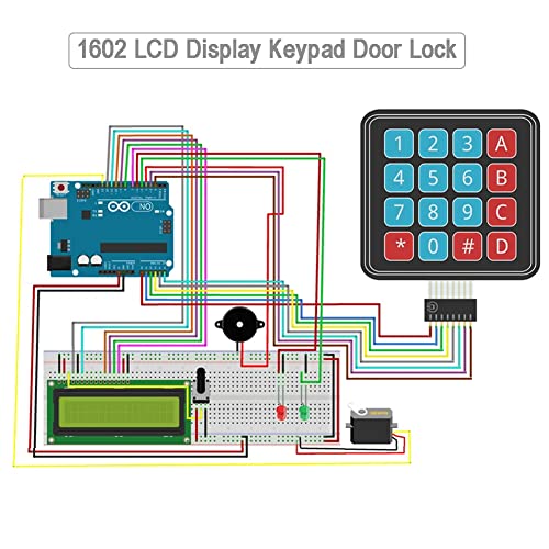 Image of 16x2 1602 LCD Display Screen Module 5V White Character Blue Backlight | (Pack of 4) DIYmalls 16x2 1602 LCD Display Screen Module White Character Blue Backlight 16P Parallel for Arduino ESP32 Board