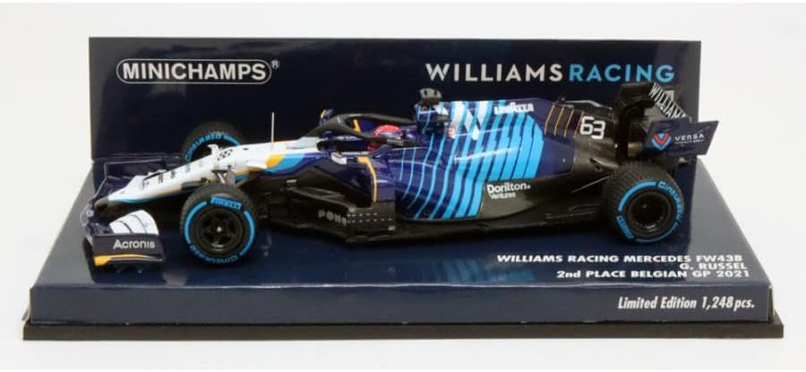 ミニチャンプス 1/43 ウィリアムズ FW43B ジョージ ラッセル 2021年