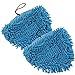 Rivestimento di ricambio Steam Mop Pads, panno triangolare, durevole, lavabile, in microfibra Coral, panno di ricambio per molti dispositivi con piedi triangolari, 2 pezzi blu