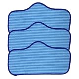 lasuroa 3stk Dampfreiniger Mikrofaser Ersatztücher für Dupray Neat Dampfreiniger, Wiederverwendbar & Waschbar Dampfmop Ersatzpads Langlebig Bodenreinigungstuch für Hartholz Fliesen Teppich (Blau)