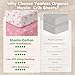 Yoofoss Muslin Crib Sheets for Boys Girls, Organic Cotton Baby Crib Sheets for Standard Crib Mattress & Toddler Mattress, Soft, Breathable, Durable 52
