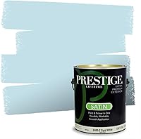 Vista 45 de Prestige Paints. - Base y pintura para exteriores en un solo galón, 1 galón. plano, comparable con Sherwin Williams Topsail.