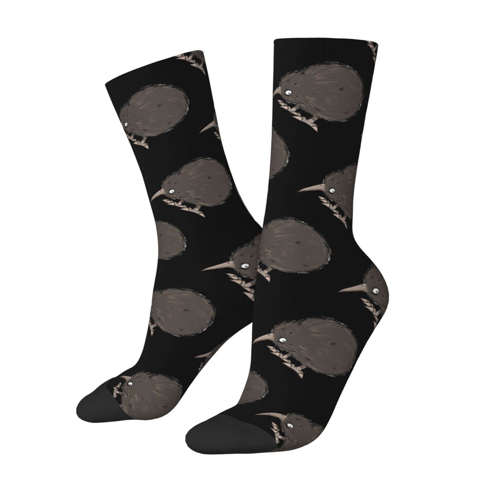 KWQDOZF Kiwi Socks Funny Novelty Crew Socks Gift for Men Women Teen