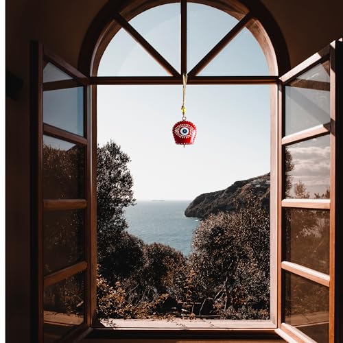Image of JASMEY HOMES Designer Evil Eye Bell - Red