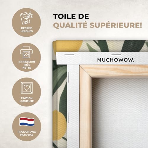 Toile photo peinture femme au panier de citrons pour illuminer votre cuisine - 3