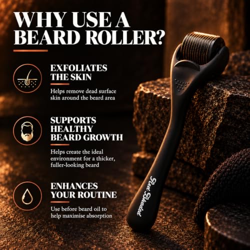 Red-Blooded Bartroller, Dermaroller 0,5mm – Microneedling Roller – Ansicht 6