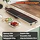 FANTASK Antihaft Elektrogrill mit Einstellbarer Temperatur, Thermostat und Fettauffangschale, Teppanyaki Grill für drinnen & draußen, 100cm