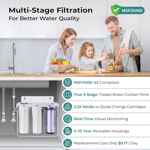Image of iSpring US31KF-BV 3-Stage Bacteria Removal Under-Sink Water Filter System