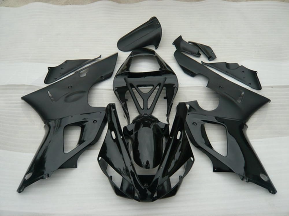 Kit de carenado para motocicleta YZF-1000 R1 2000 2001 00 01 YZF 1000 R1 Kit de carenado de carrocería ABS inyección (negro) 047JD