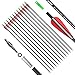 ANTSIR Outdoors Carbon 30-Inch 7.8mm Shaft Removable Arrows with Field Points Replaceable Tips for Recuve & Compound Bow(Pack of 12)
