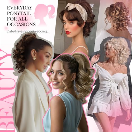 Extension cheveux naturel clip postiche queue de cheval platine - 5