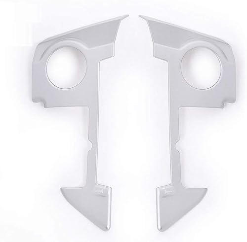 Miniatura 10 de YIWANG Cubierta cromada ABS para volante de automóvil, 2 unidades, para Land Rover Range Rover Sport 2010-2013, accesorios de coche (negro brillante)