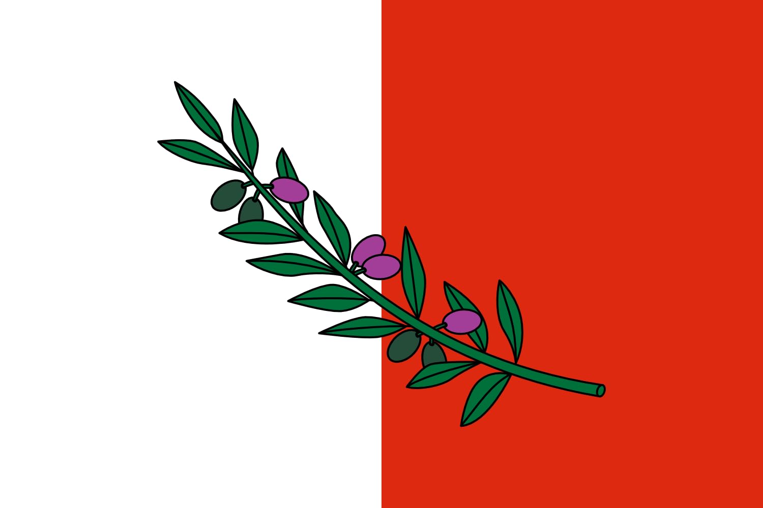 Drapeau Rabat paysage 1.35m² anti-enroulement avec rabat de fixation stable