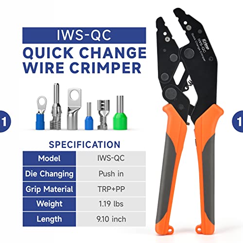 Snapklik.com : iCrimp 6PCS Quick Change Crimping Tool Kit For AWG22-10 ...
