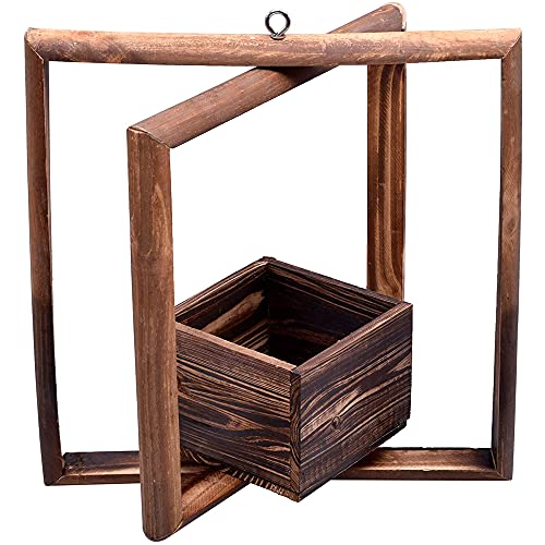 Image of Makeup Toy Wooden Plants Pot Flowers Planter Box Wooden Flowers Vase Flower Plant Planter Wooden Pots Garden Flowers Vase Flower Basket Plants Pot Wooden Flower Vase Flowers Planter (S-2)