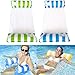 liuer 2PCS Hamaca Flotante,Hamaca de Agua Cama Flotante de Agua Versátil Flotador de Verano Colchonetas Inflable Hamaca de Agua Pool Lounge Float Piscina Hinchable Inflable para Adultos Niños