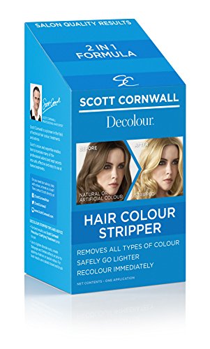 Scott Cornwall Decolour Hair Colour Stripper, Removes both natural and artificial pigment, Ammonia-Free Colour Stripper and Lightener, Low-Peroxide Cruelty-Free Vegan-Friendly for At-Home Salon Results