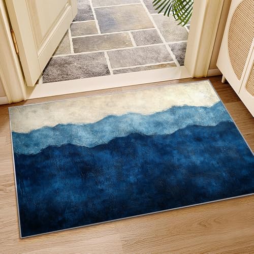 Tapis doux antidérapant beige motif graffiti rétro salon - 5