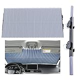 Ausgewählte Materialien: hochdichtes Vlies + Wärmeisolationsschicht + UV-beschichtetes Aluminiumfolienmaterial 3 Schutzschichten, wirksame Isolierung und UV-Schutz senken effektiv die Temperatur im Auto.