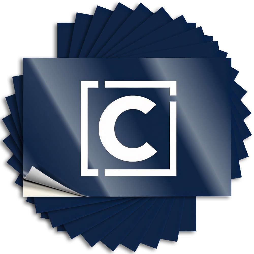 The Image Contains The Letter c Enclosed in A Square Winter Basement Decor - Bumper Hard Removable Vinyl Decal(12X18CM)