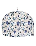 Attractive Cotton Indian White ethnic Decorative Tea Cosy Pot cover Hand Block Printed kettle cover Traditional Floral By Rajrang