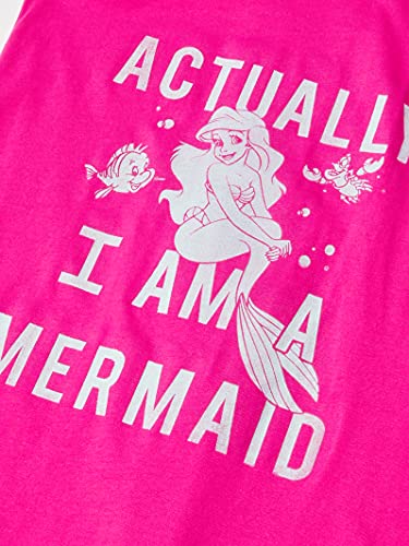 Disney Girls Princess Actual Mermaid Slim Fit, Scoop Hem Racerback Tank3