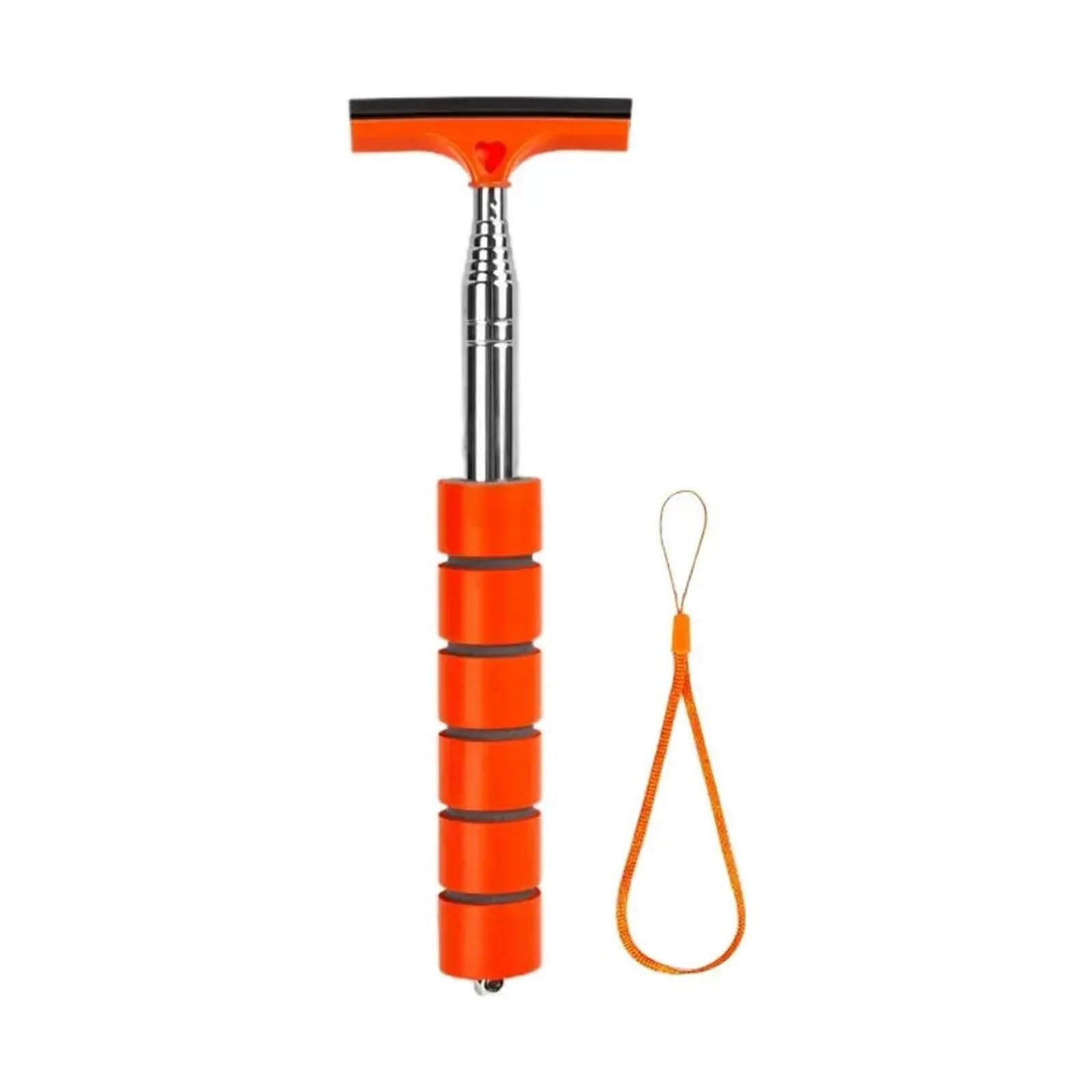 Car rearview mirror wipers Automobile Windshield Water Scraping Portable Rainy Glass Window Cleaning Tool(Orange)