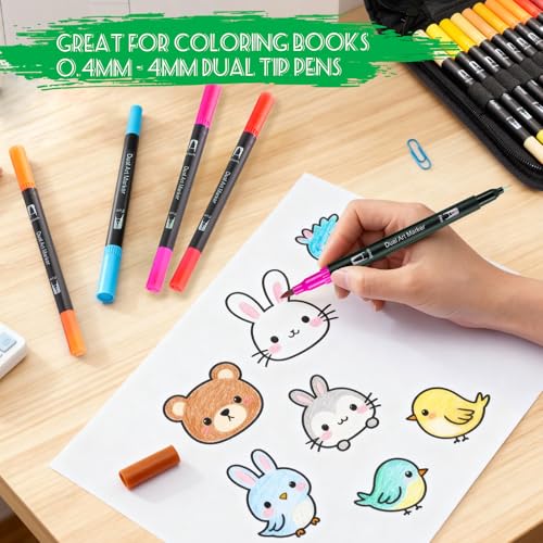 Dual Tip Markers 12 Colors - Use Code 27H66UGR for Savings - Image 5