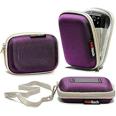 Navitech Purple Shockproof Camera Case Compatible with Canon IXUS 285 Compact Camera Cover