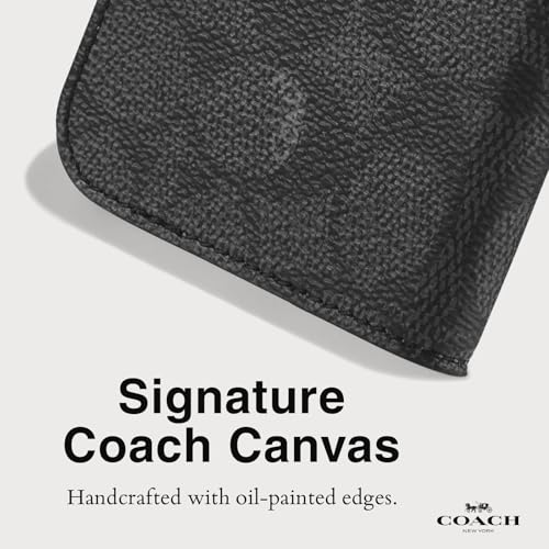 Coach Signature Canvas Wallet Folio iPhone 16 Pro Case - Designer Phone Case - Signature Charcoal - image 5