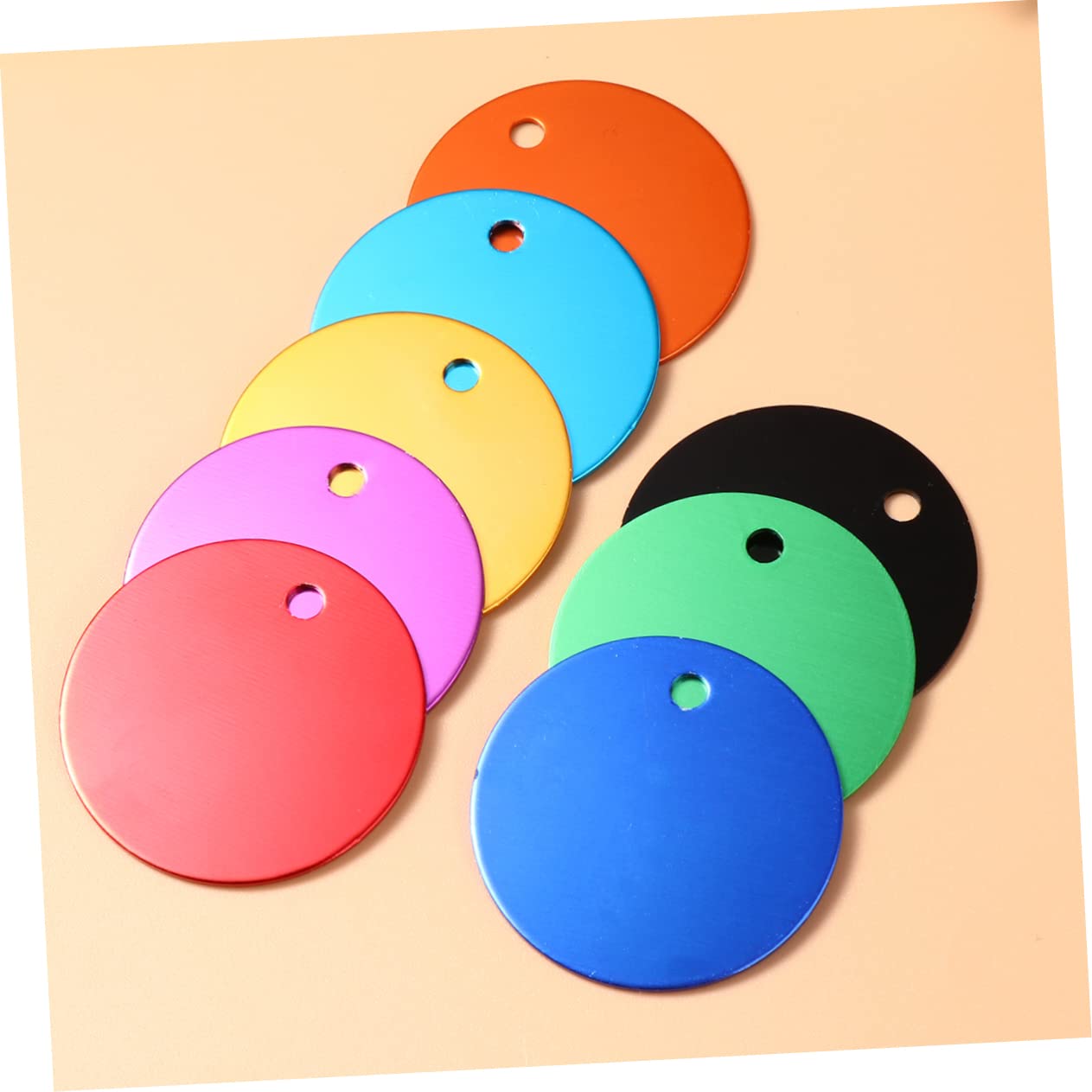 ABOOFAN 75pezzi Pz Targhette Pet Alluminio Anodizzato Medagliette Vuote Per Incisione Nome e Contatti Accessori Per Cuccioli e Animali Domestici Per Fai Da Te