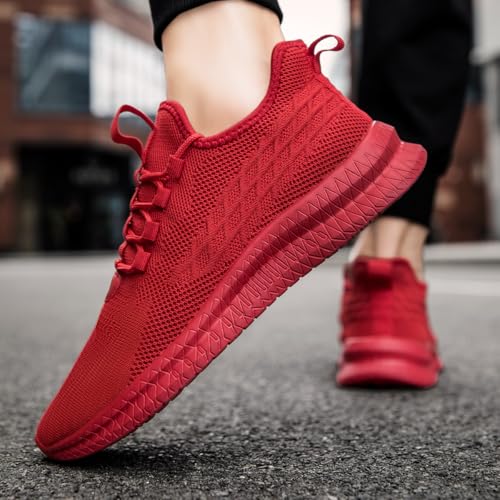 Image of Mens Walking Shoes Tennis Slip on Sneakers Running Jogging Athletic Gym Ultra Lightweight Breathable Comfortable Non Slip Fashion