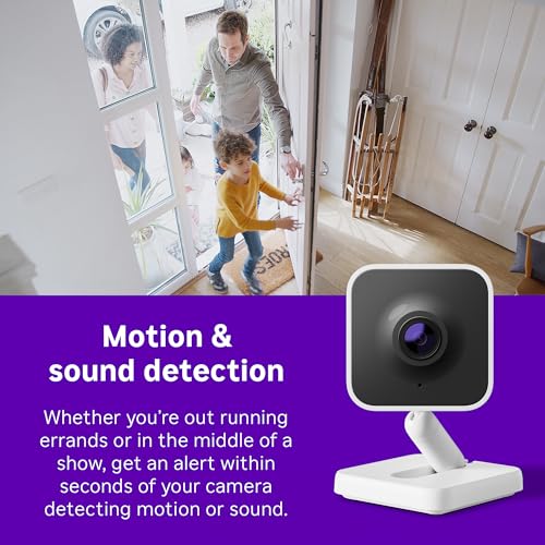 Roku Indoor Camera - Home Security - 2-Pack - Wired Security Camera & Pet Monitor with 1080p HD Color Night Vision, Works with Alexa & Google, Motion & Sound Detection, WDR & WiFi 6 by Roku - Image 6