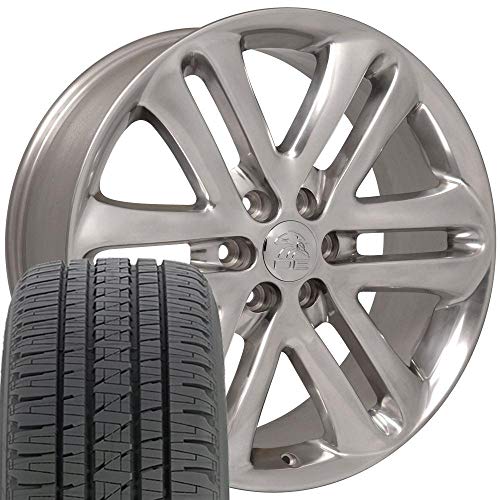 OE Wheels FR76 22x9 Set(4) Polished 6x135 & Dueler Tires