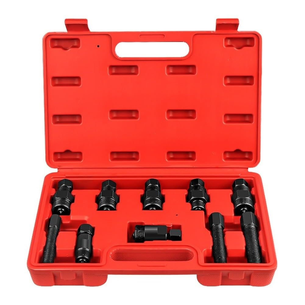 Set di 10 estrattori per volano per moto, in acciaio 45#, magnetico, per rimozione rotore, con finitura trattata termicamente, compatibile con la maggior parte dei volani MAGNETO