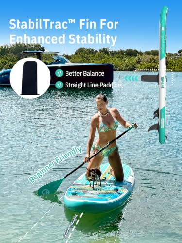 Image of Niphean Inflatable Stand Up Paddle Board with SUP Accessories, Anti-Slip EVA Deck, 10'6'' Inflatable Paddle Boards for Adults & Youth of All Skill Levels