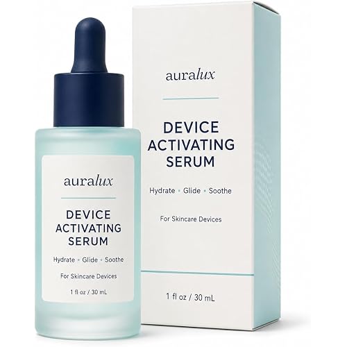Red Light Therapy Activation Serum for Face and Neck - for Facial Wand, Red Light Therapy & Microcurrent Facial Device - Natural Formula - Blue Tansy, Hyaluronic Acid, Golden Chamomile, Aloe Vera