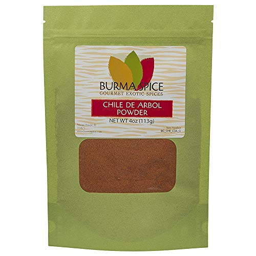 Chile De Arbol : Powder : Spicy Heat Natural Spice Hot Pepper Dried Ground Herb (4Oz.) #TOP6