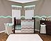 Trend Lab Cocoa Mint 3 Piece Crib Bedding Set, Taupe (110200)