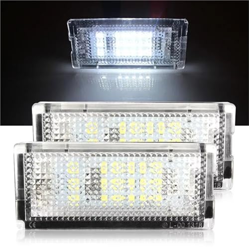 Luz matrícula impermeable coche Serie 3 E46 con 18LED plafón trasero 1999 2000 2001 2002 5