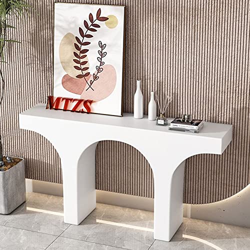 Mesa de Consola Mesa consola de madera de estilo francés, rectangular, resistente a las manchas, resistente a los arañazos, consola para decoración de chimenea, gabinete, mesa de porche, mesa de